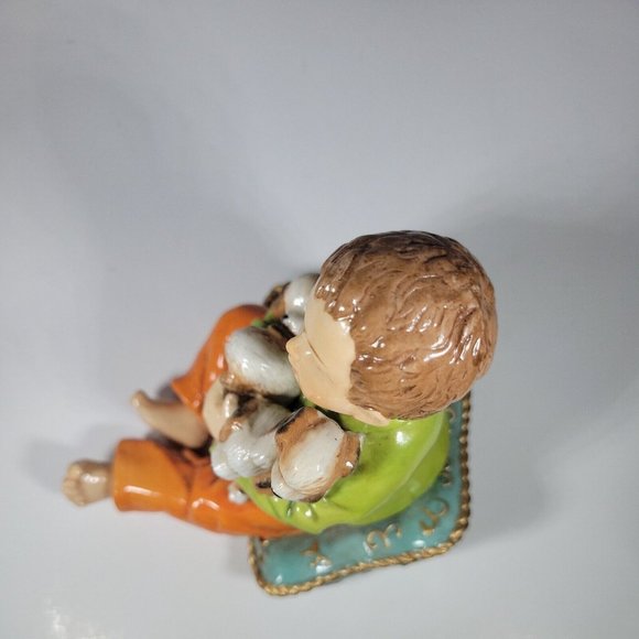 Heritage Mint LTD 2003 Porcelain Christmas Setting 1 REPLACEMENT PIECE Child Dog - Picture 6 of 6